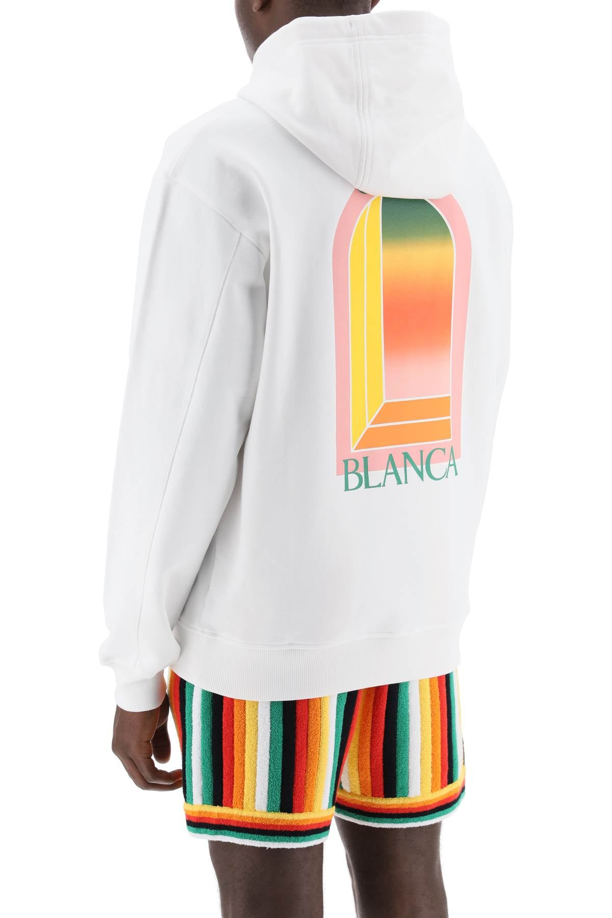 Casablanca Gradient Hooded L'arche   White