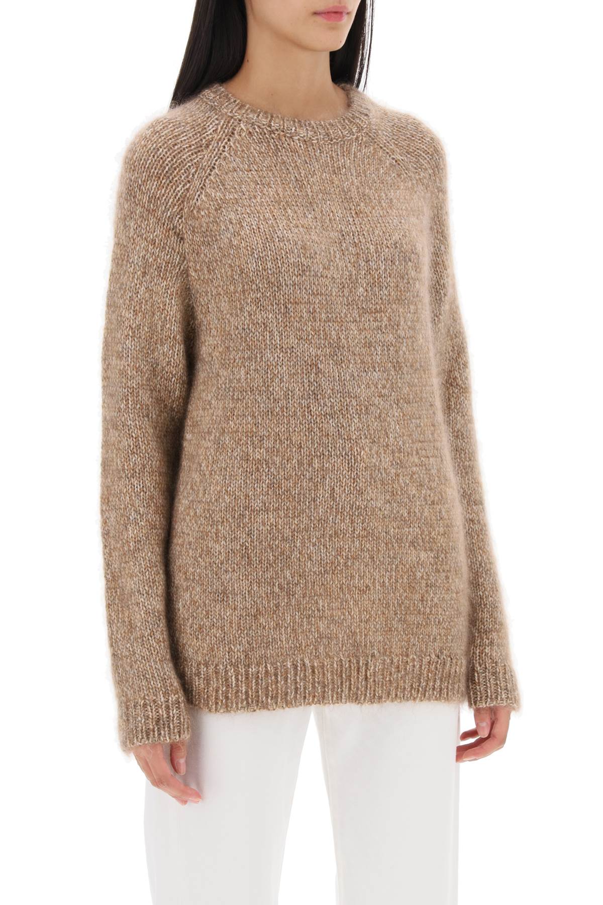 Toteme Melange Effect Sweater   Beige