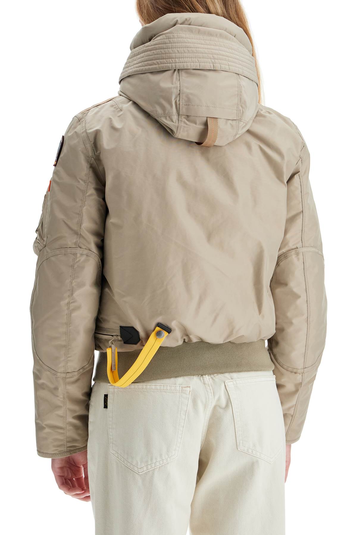 Parajumpers Gobi Bomber Jacket In Oxford Nylon   Beige