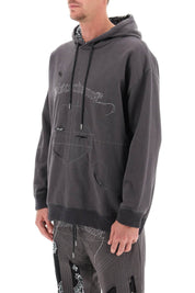 Children Of The Discordance Hoodie With Bandana Detailing   Grey