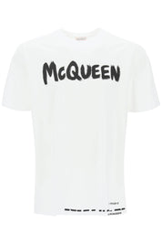 Alexander Mcqueen Mcqueen Graffiti T Shirt   White