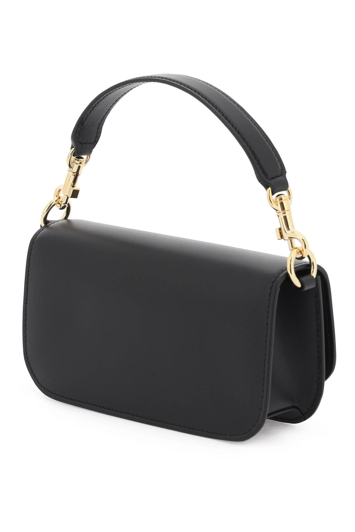 Dolce & Gabbana Smooth Leather 3.5 Handbag   Black