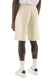 Maison Kitsune Replace With Double Quoteoversized Sporty Bermuda Shorts With Bold   Neutral