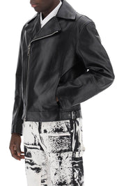 Alexander Mcqueen Nappa Biker Jacket   Black