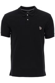 Ps Paul Smith Slim Fit Polo Shirt In Organic Cotton   Black