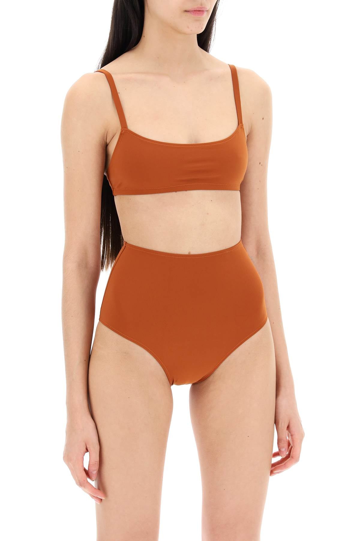 Lido Eleven High Waist Bikini Set   Brown