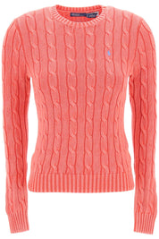 Polo Ralph Lauren Cotton Cable Knit Pullover Sweater   Pink