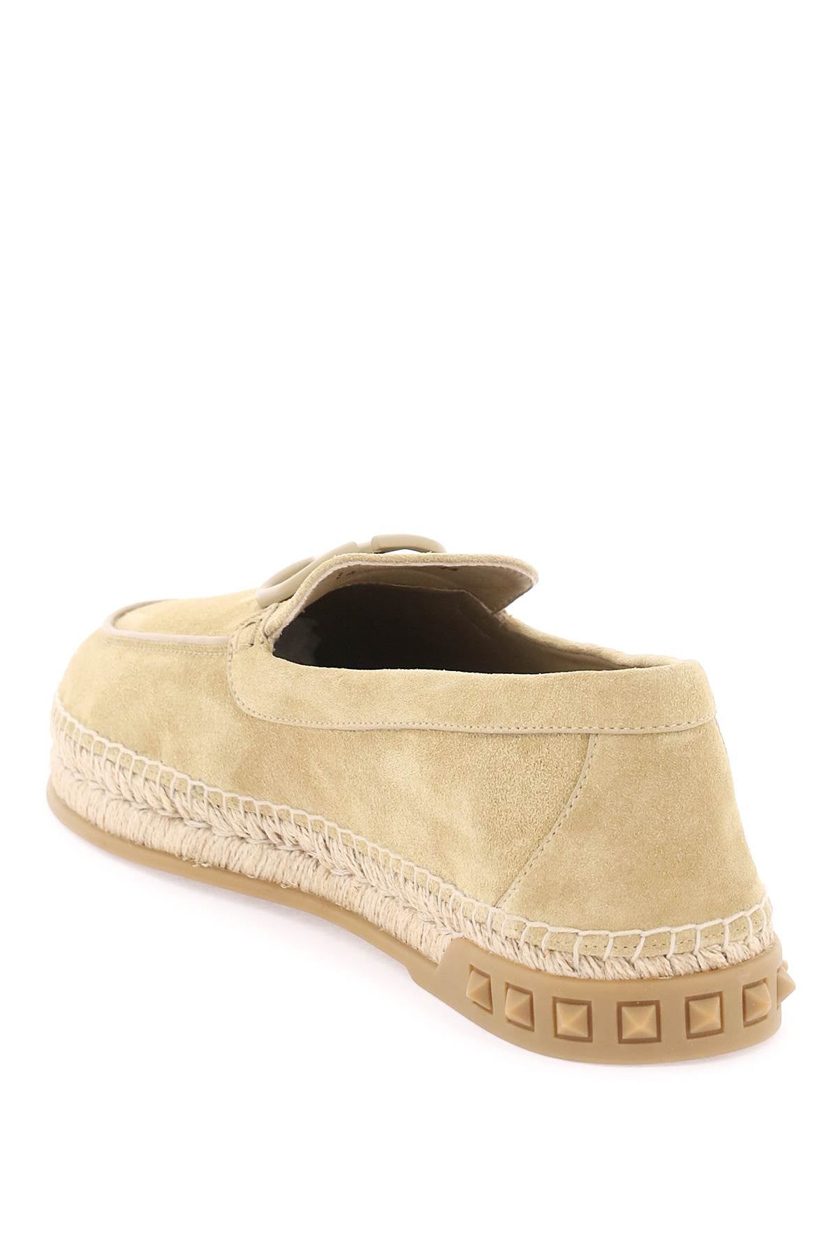 Valentino Garavani Suede Espadrilles   Beige