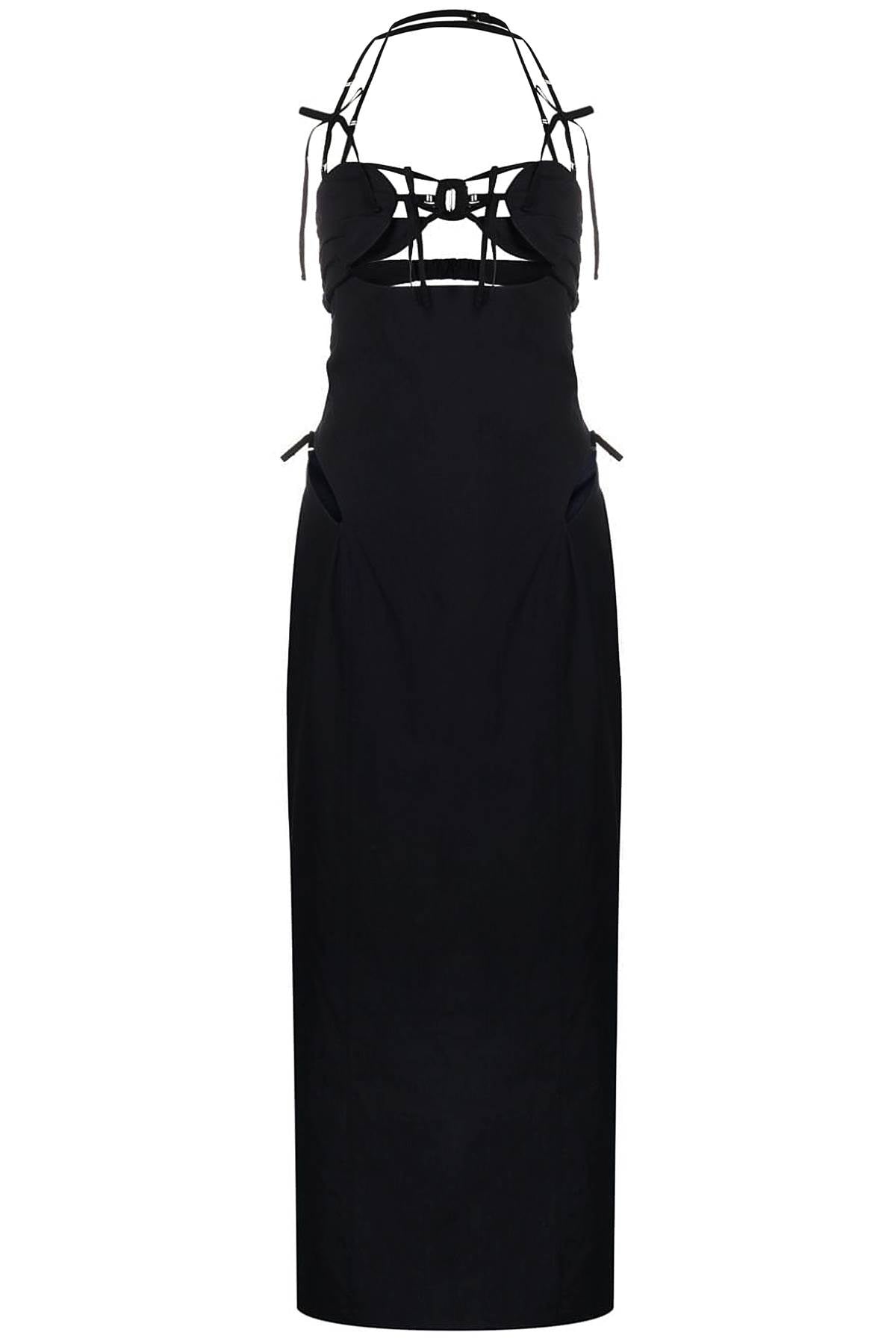 Jacquemus La Robe Ruban Cut Out Long Dress   Blue