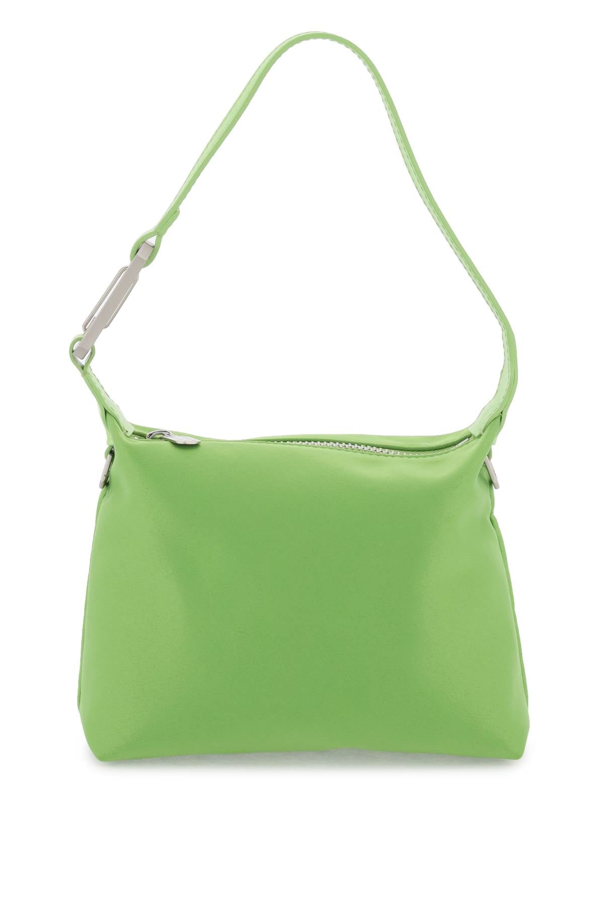 Eera Satin Mini Moon Bag   Green