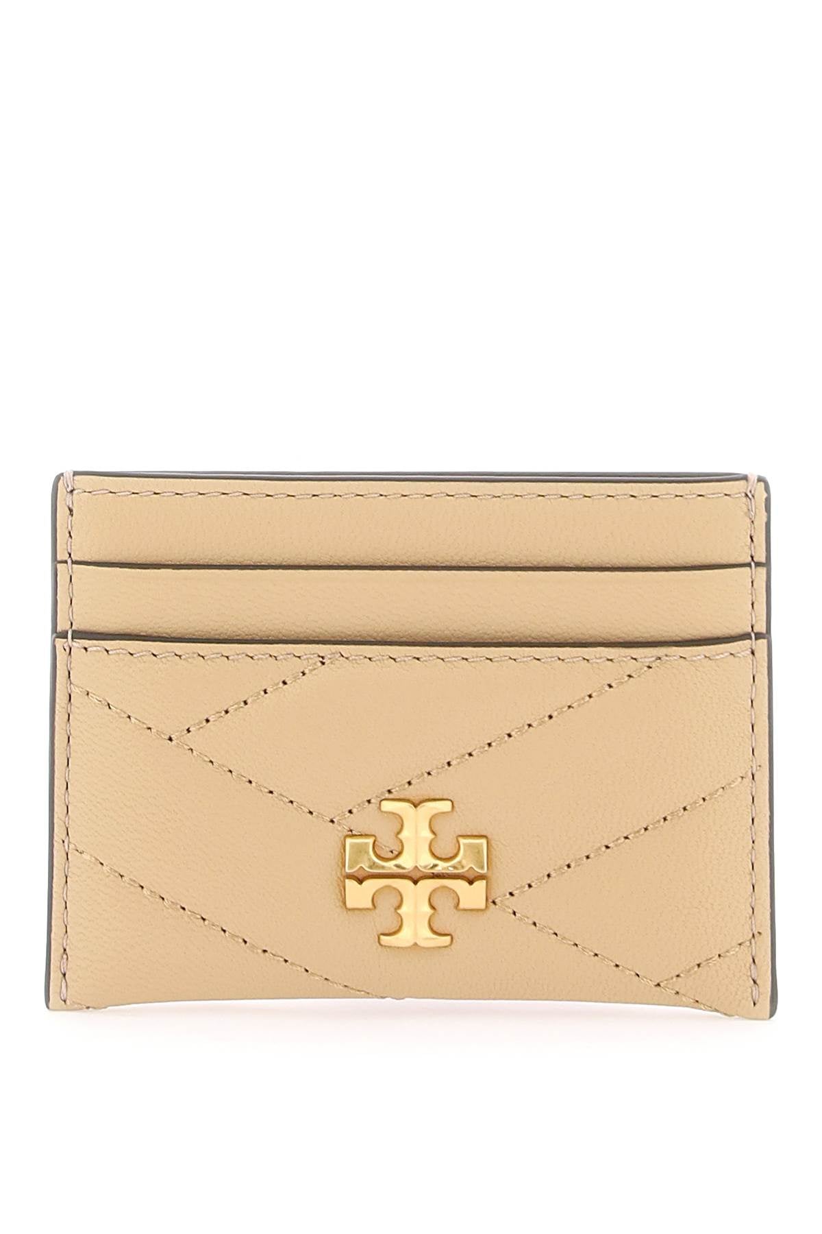 Tory Burch Kira Chevron Cardholder   Beige