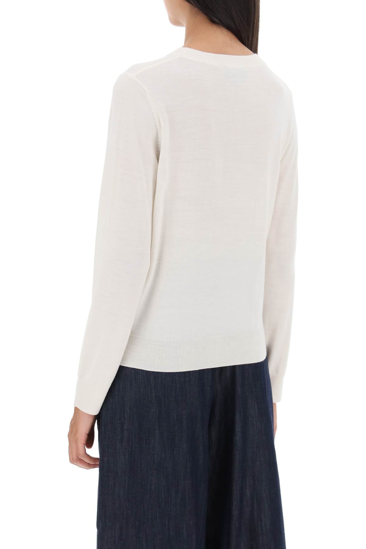 A.P.C. 'Virginie' Crew Neck Sweater   White