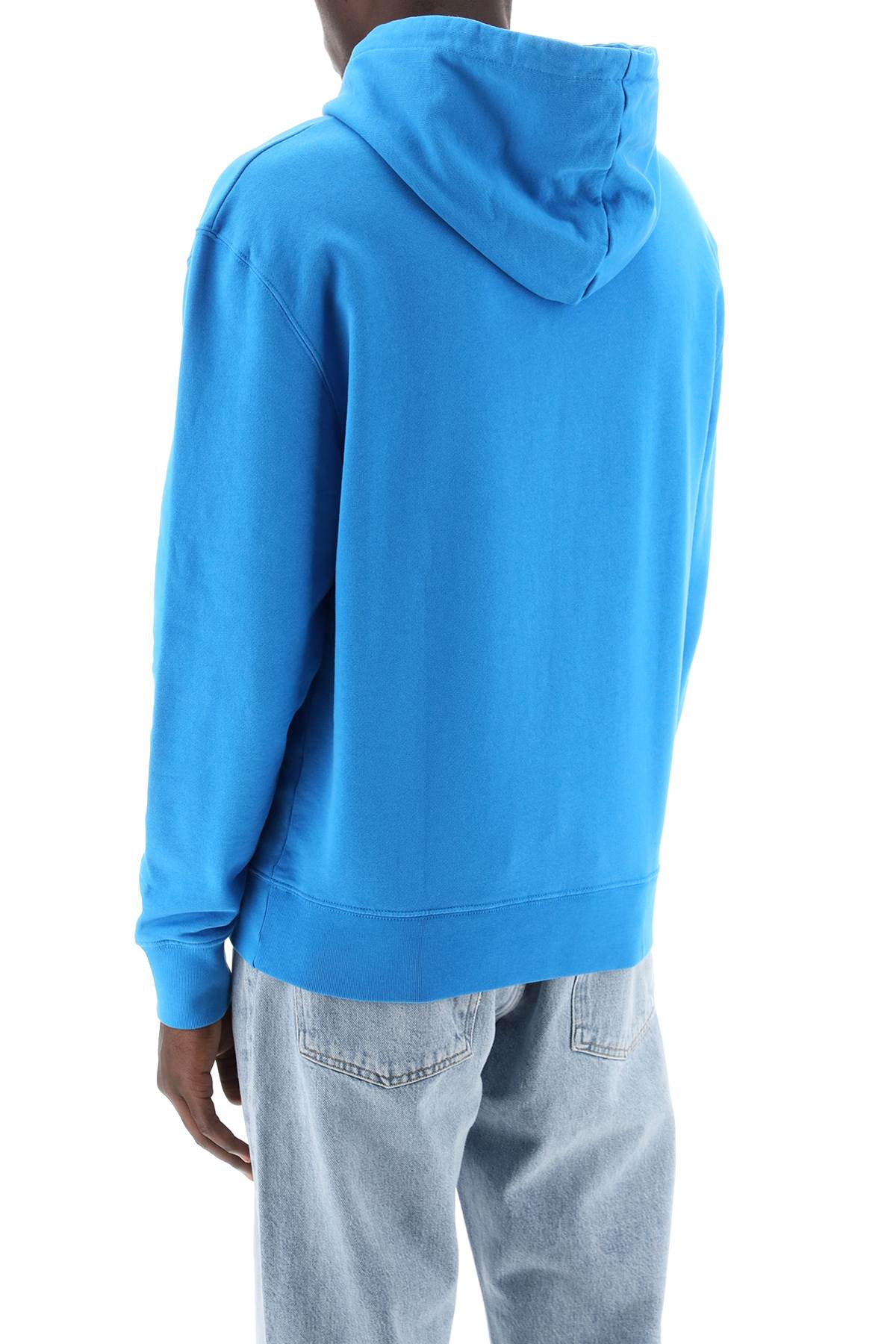 Maison Kitsune Fox Head Hooded Sweatshirt   Blue