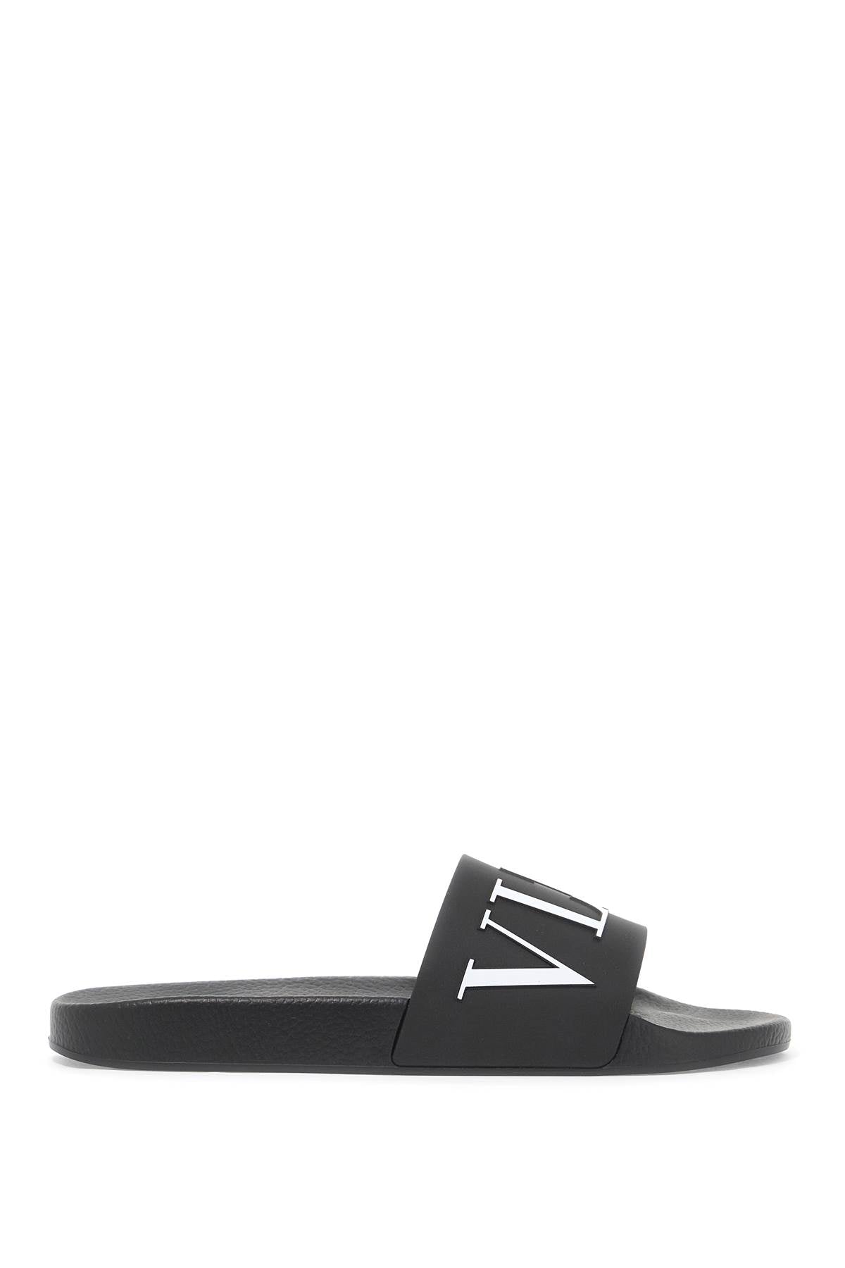 Valentino Garavani Vltn Rubber Slides   Black