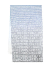 Emporio Armani Scarfs Clear Blue