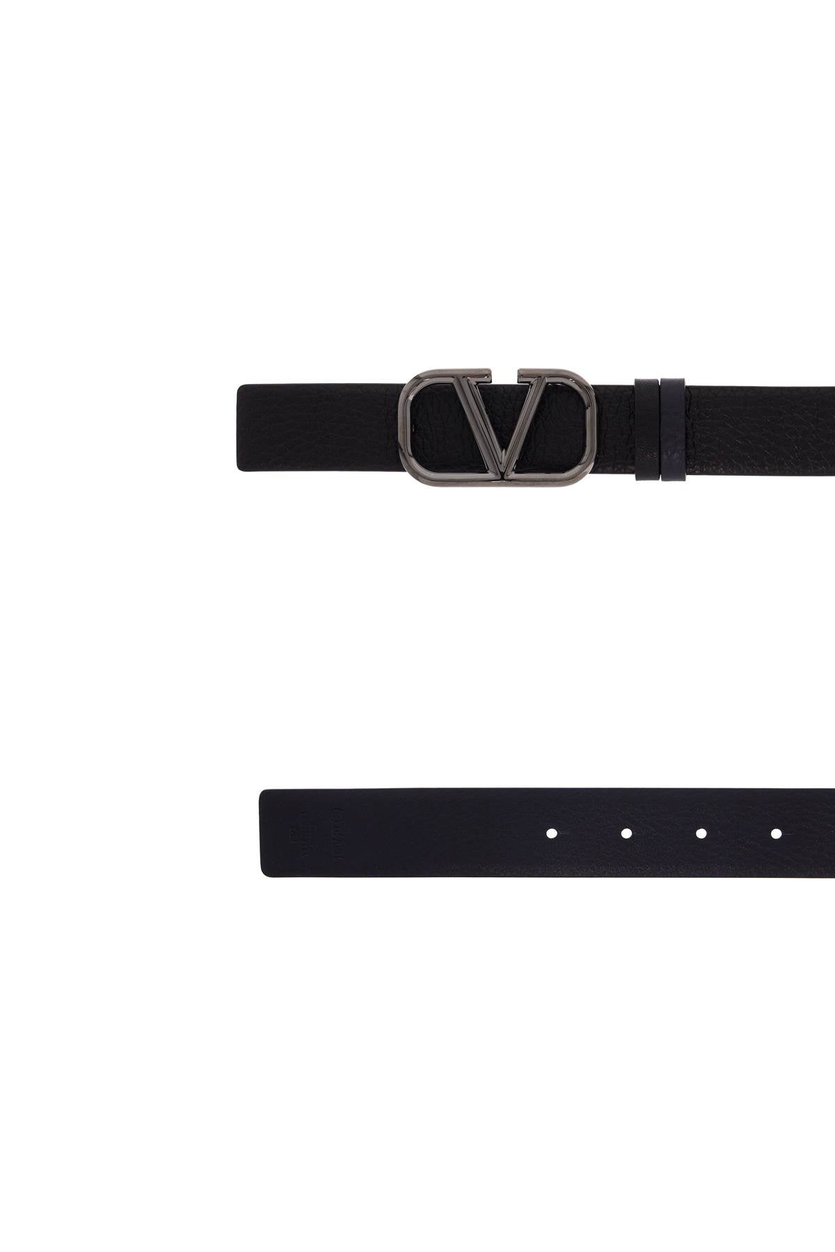 Valentino Garavani Reversible Vlogo Signature Belt   Blue