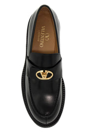 Valentino Garavani Vlogo Locker Loaf   Black