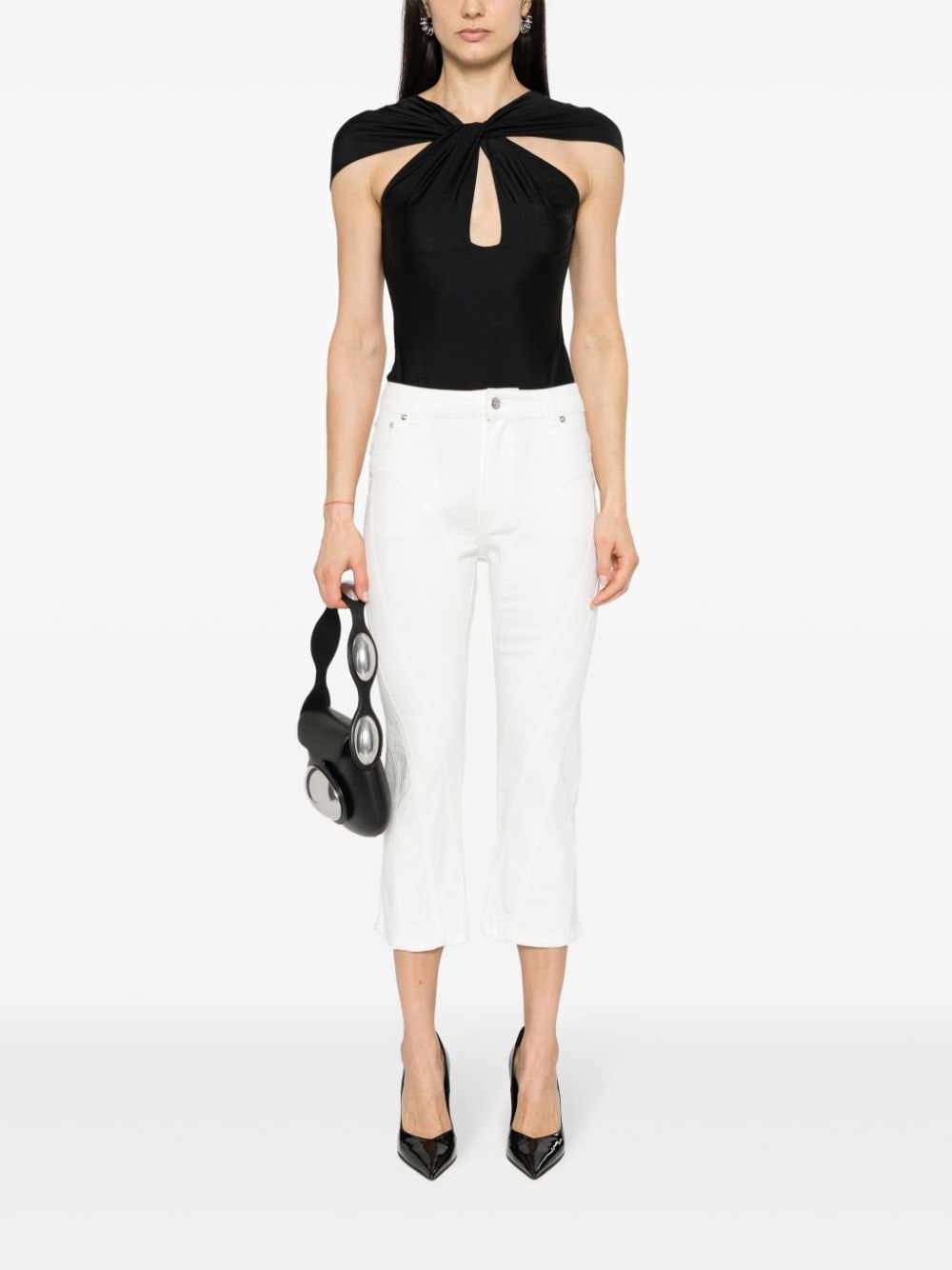 Mugler Pre Jeans White