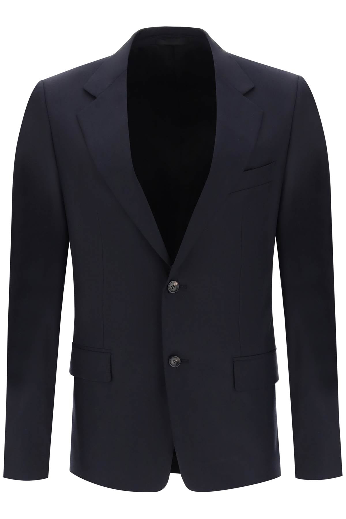 Lanvin Single Breasted Jacket In Light Wool   Blue