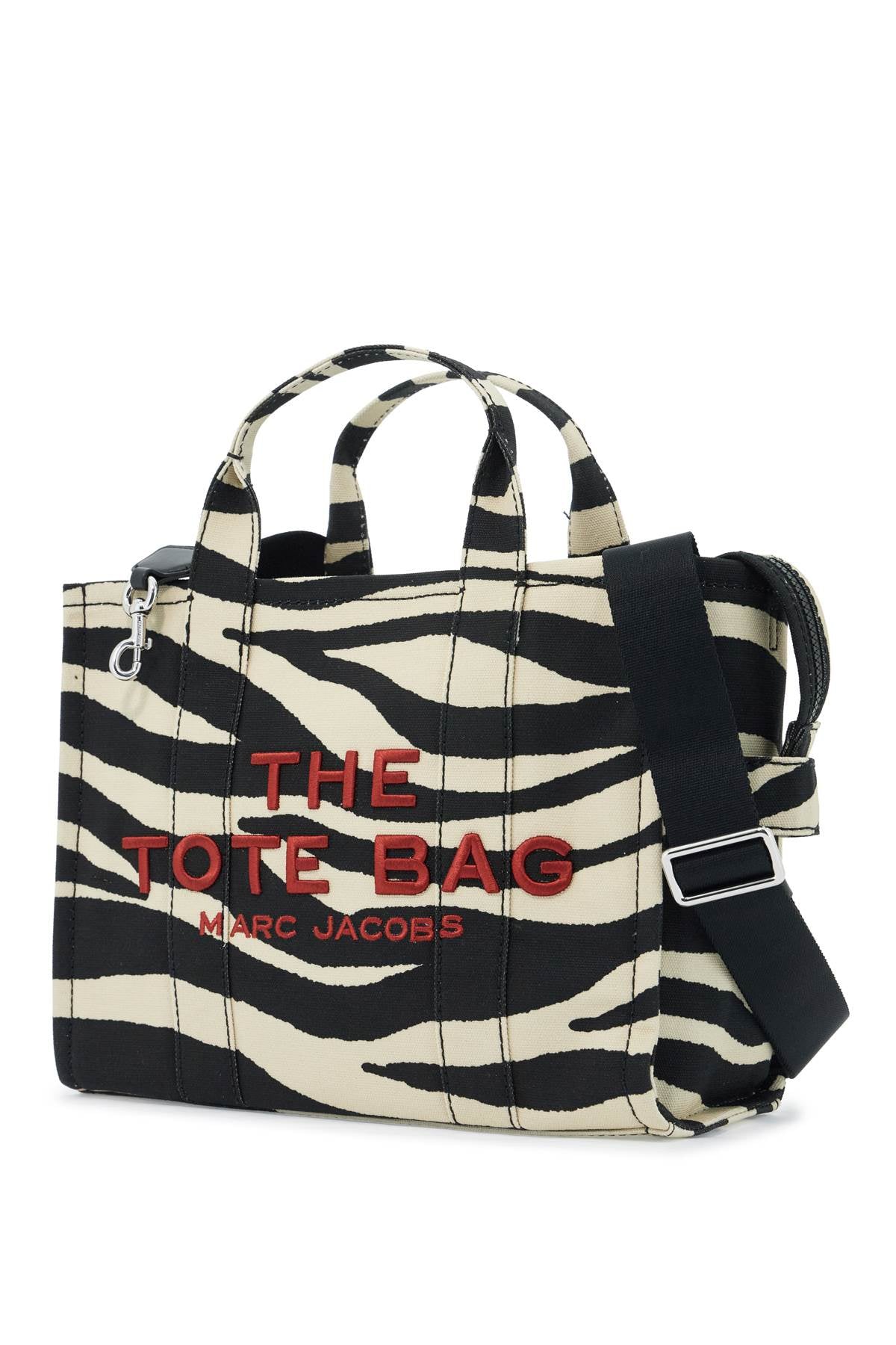 Marc Jacobs The Zebra Canvas Medium Tote Bag     Neutral