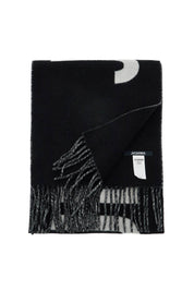 Jacquemus Logo Wool Scarf   Black