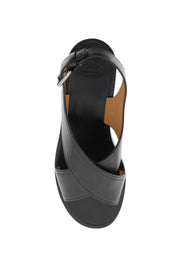 Church's Replace With Double Quoterhonda Leather Sandals For   Black