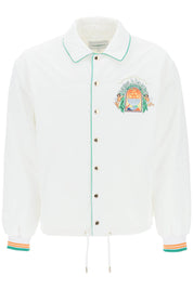 Casablanca Triomphe D'orange Padded Blouson Jacket   White