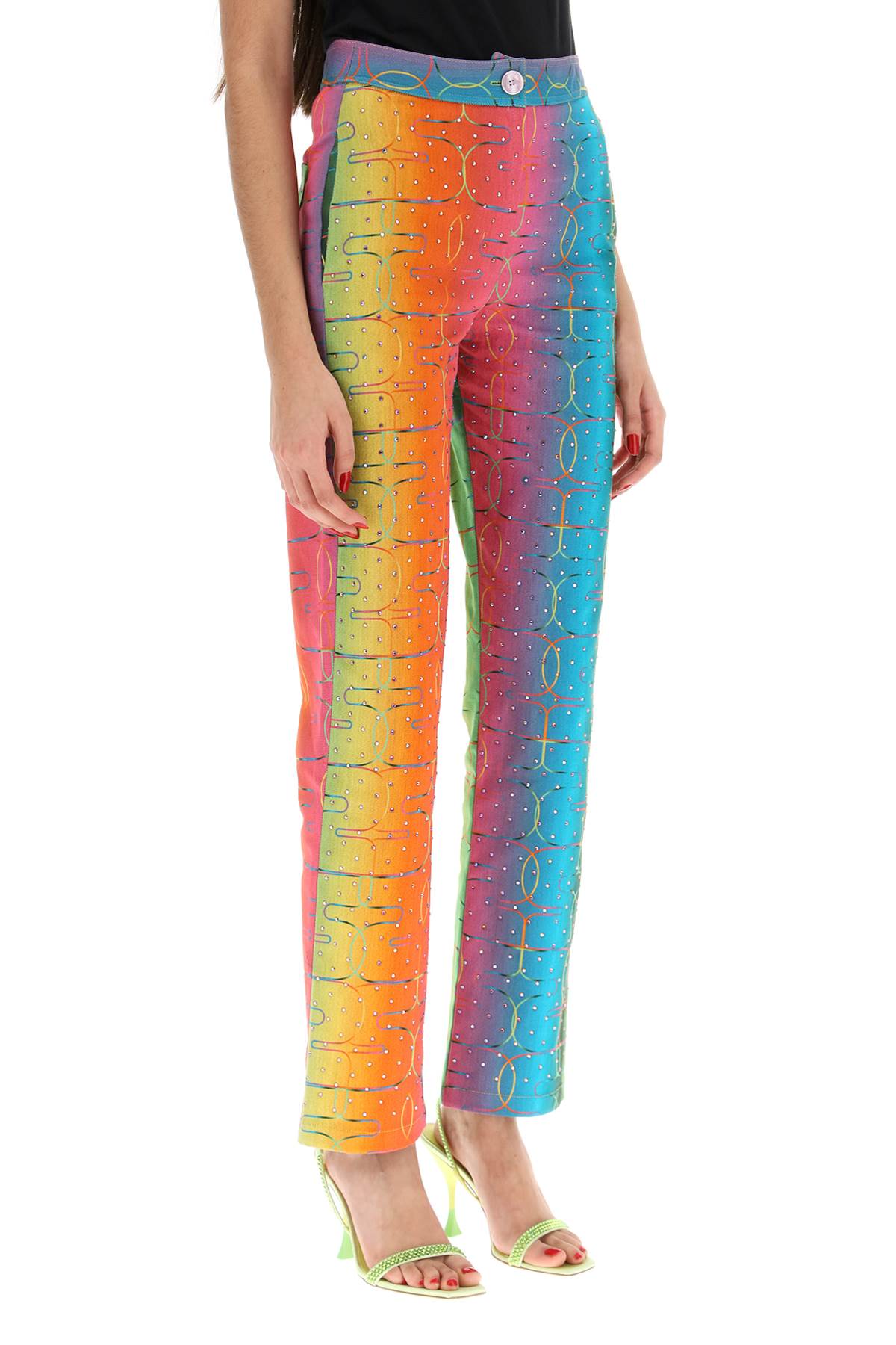 Siedres 'Bery' Multicolor Rhinestone Pants