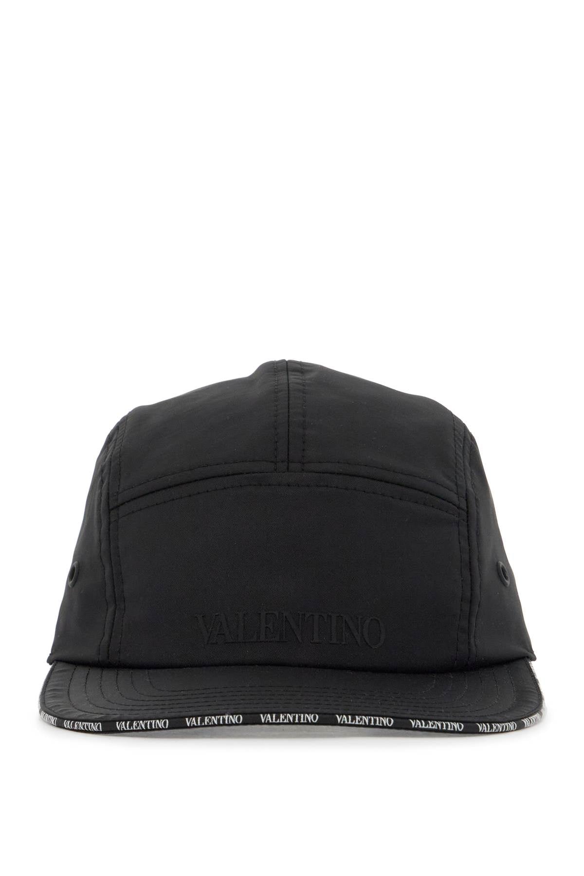 Valentino Garavani Nylon Baseball Cap For Sport   Black