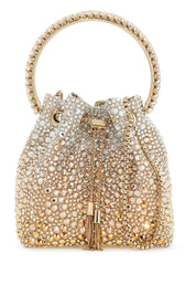 Jimmy Choo Crystal Bon Bon Bucket Bag   Silver