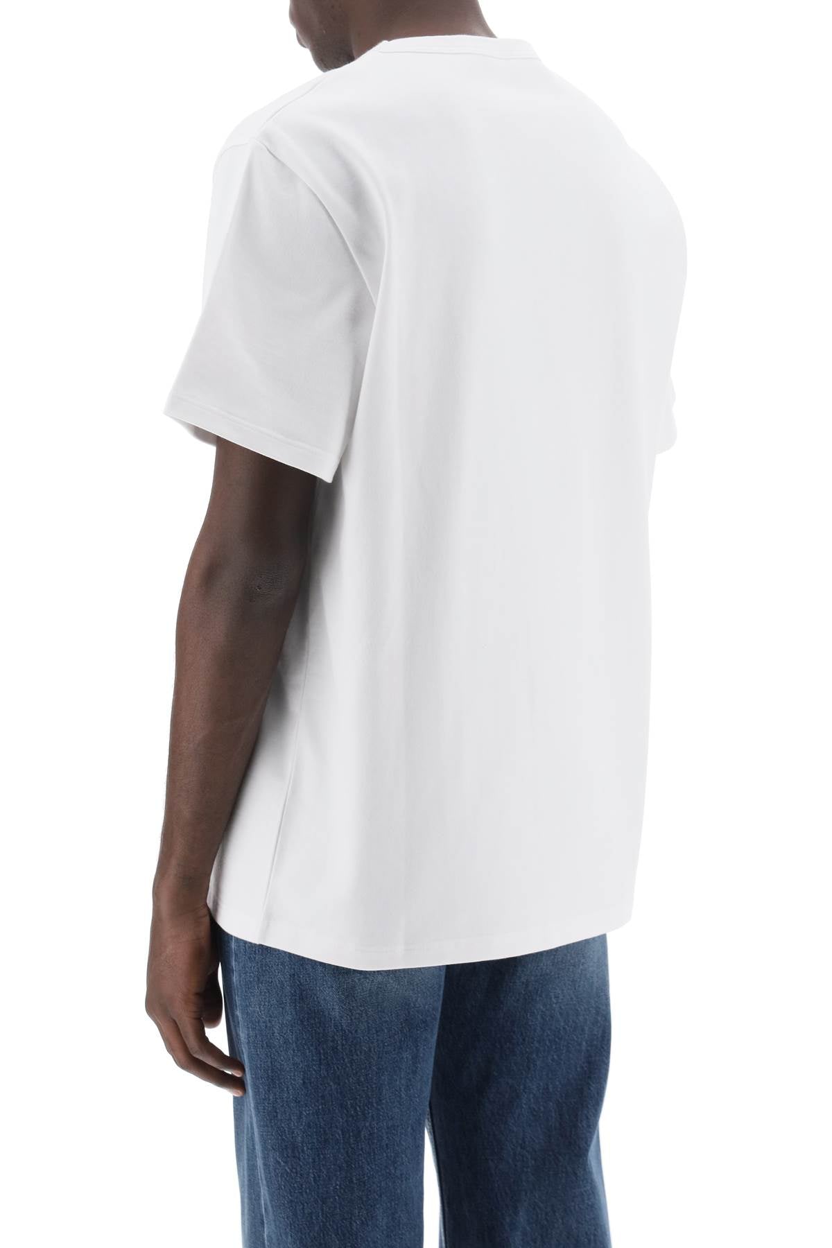 Alexander Mcqueen Reflected Logo T Shirt   White