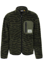 Moncler X Salehe Bembury Teddy Pile Sweatshirt With Fingerprint Motif   Green