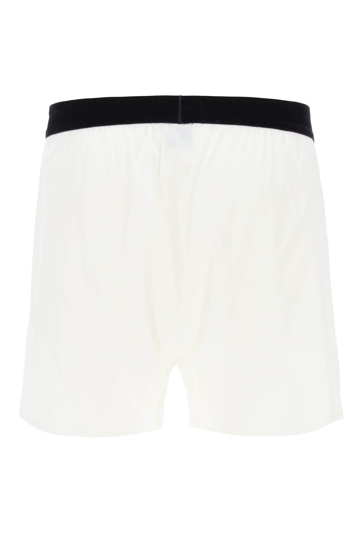 Tom Ford Silk Boxer Set   White