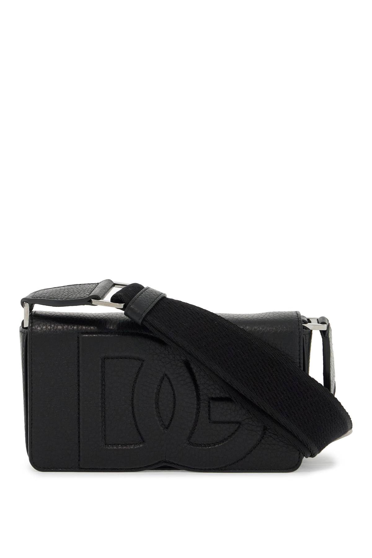 Dolce & Gabbana Mini Leather Crossbody Bag With Shoulder Strap.   Metallic