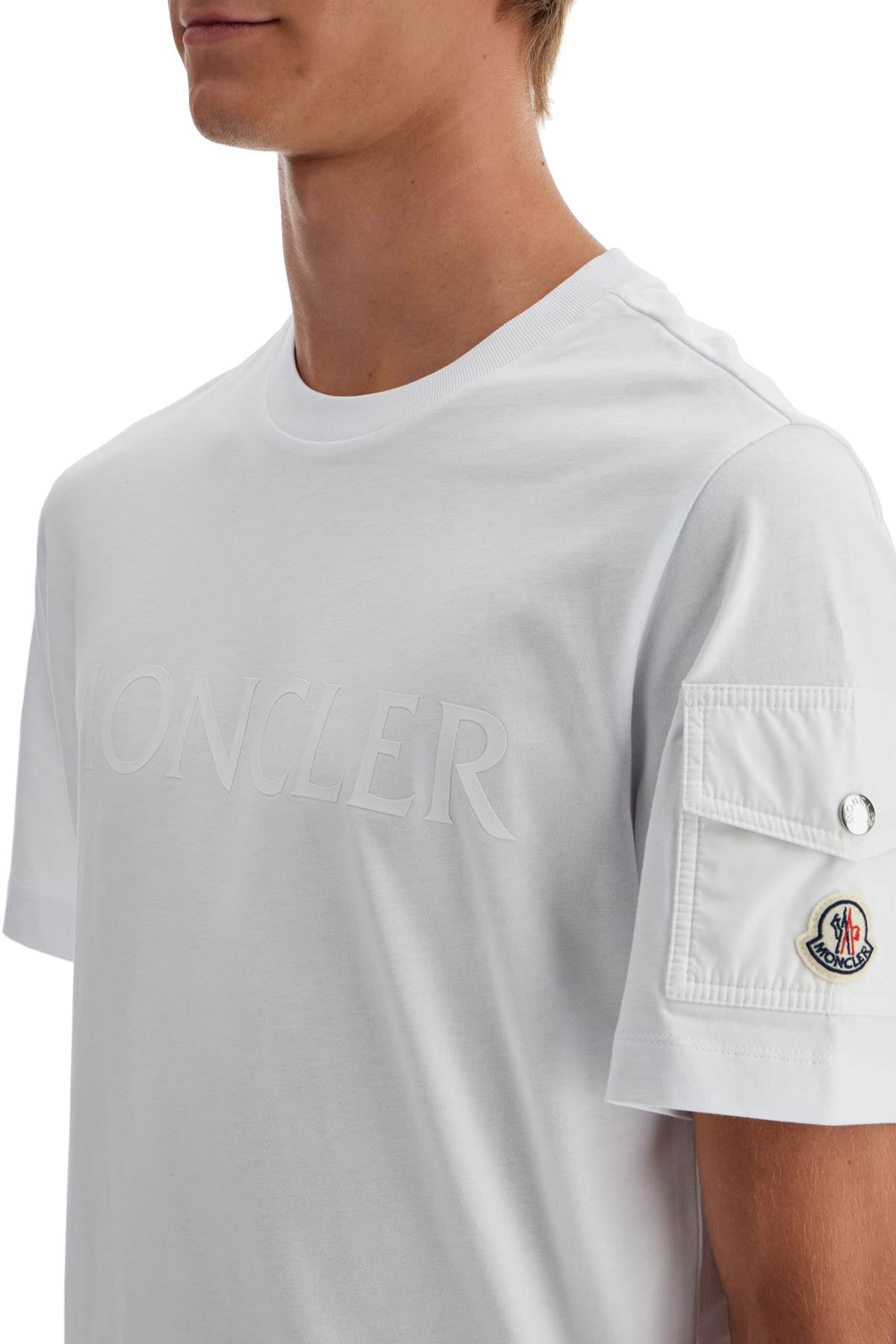 Moncler Pocket T Shirt With Six   White