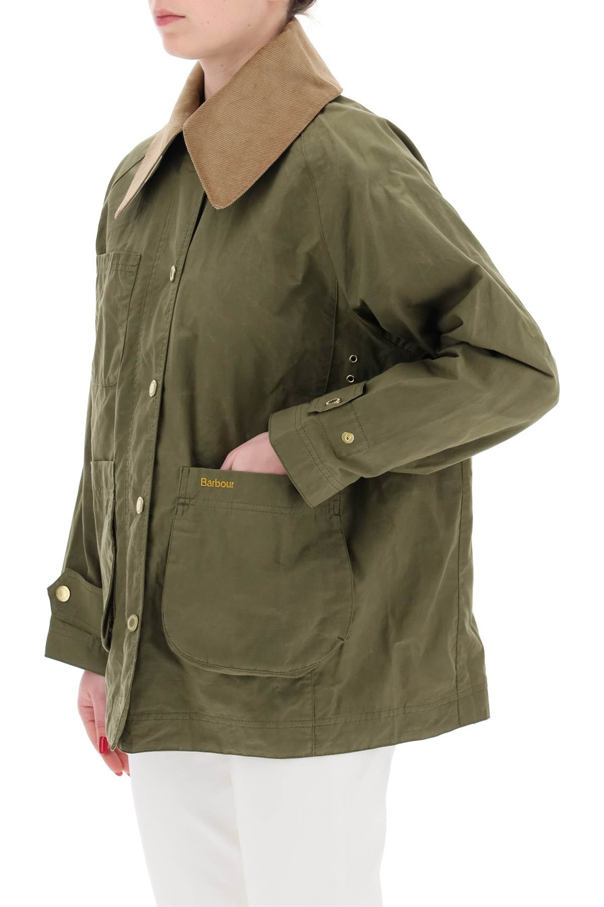 Barbour Hutton Rainproof Jacket   Khaki