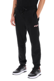 Hugo Drokko Double Logo Sweatpants   Black