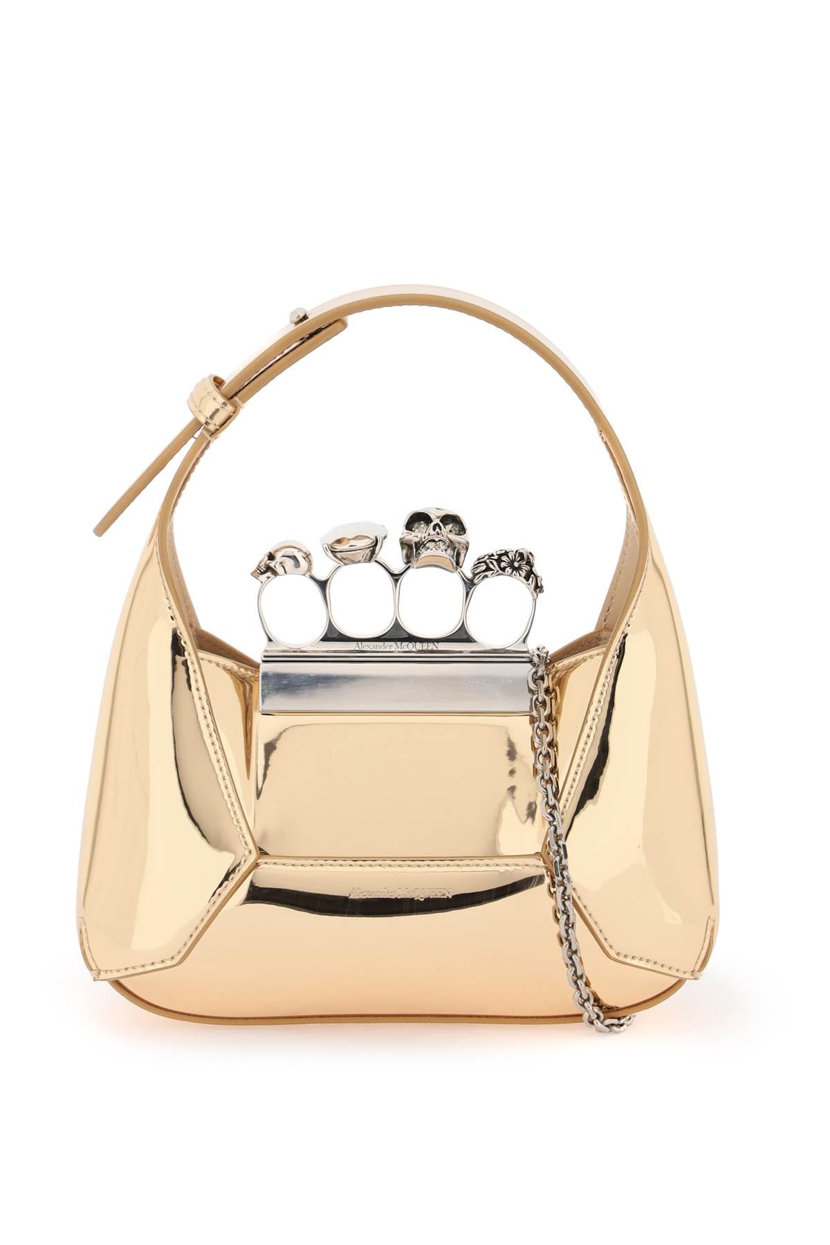 Alexander Mcqueen The Jewelled Hobo Mini Bag   Pink