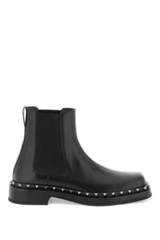 Valentino Garavani Rockstud M Way Ankle Boots   Black