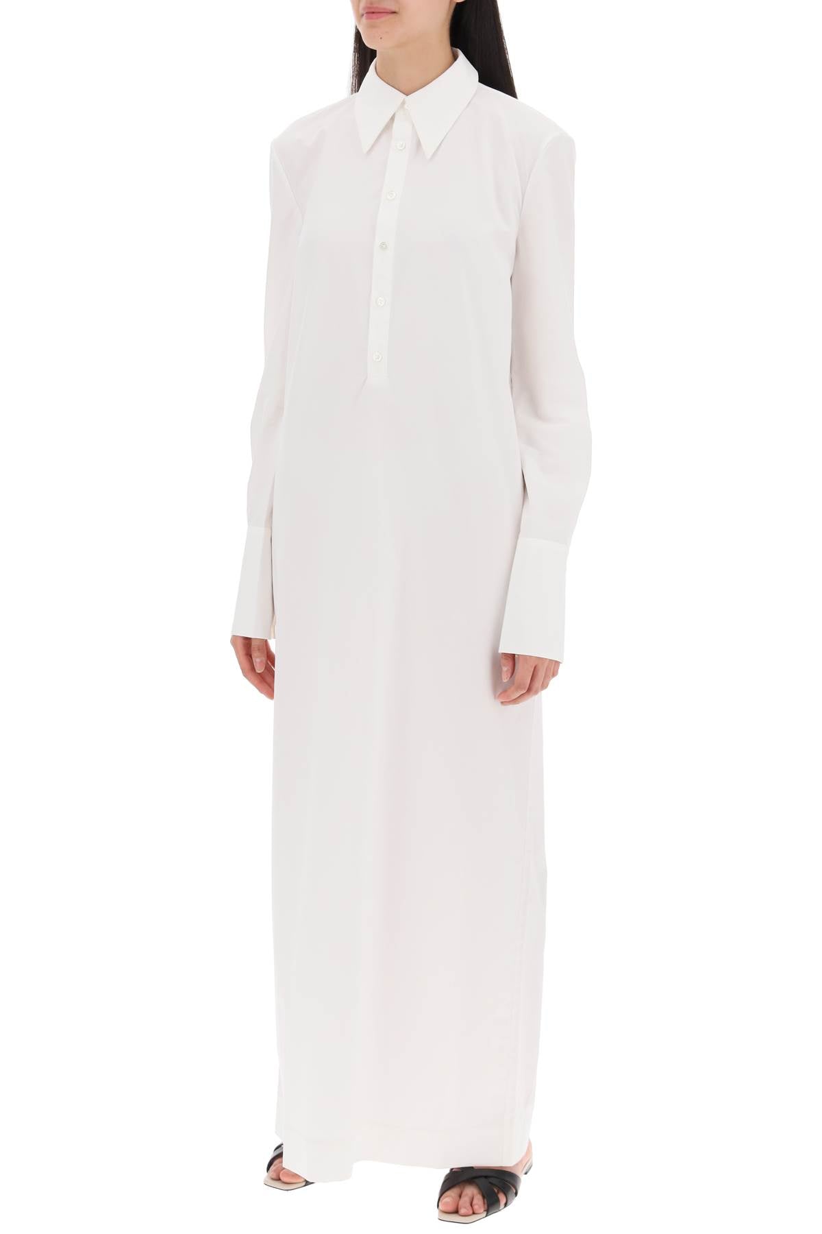 Interior Maxi Chemisier Dress Fletcher In   White