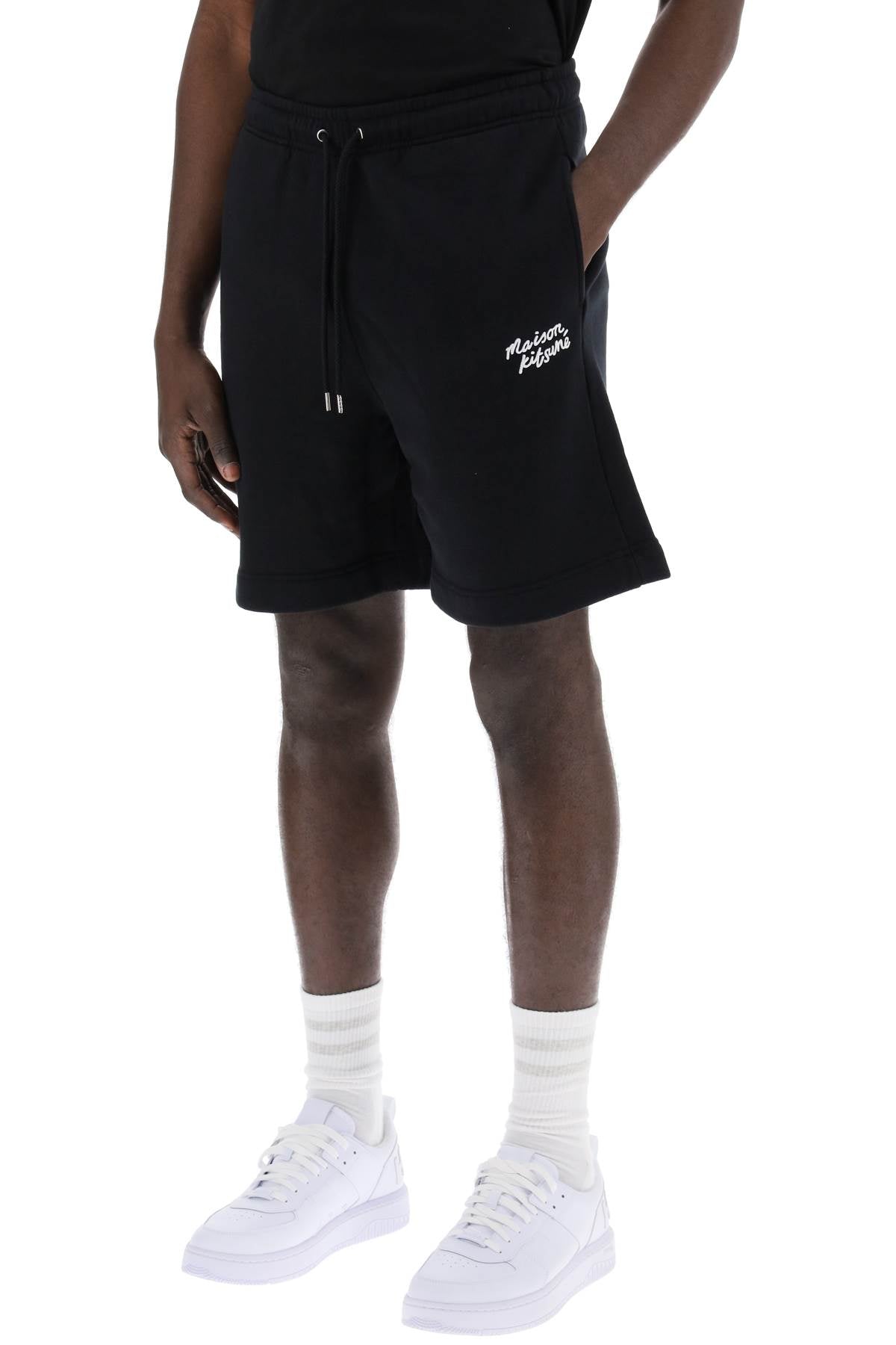 Maison Kitsune Sporty Bermuda Shorts   Black