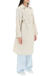 A.P.C. 'Irene' Double Breasted Trench Coat   Beige