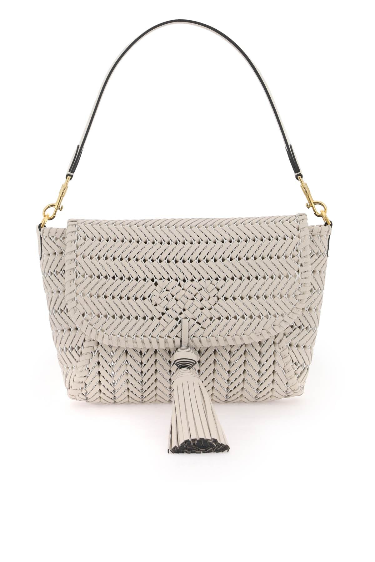 Anya Hindmarch Neeson Tassel Shoulder Bag   White