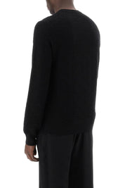 Dolce & Gabbana Dg Jacquard Silk Sweater   Black