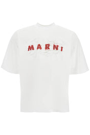 Marni Organic Cotton T Shirt   White