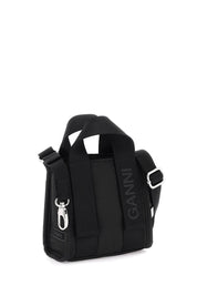 Ganni Tech Mini Tote Bag   Black