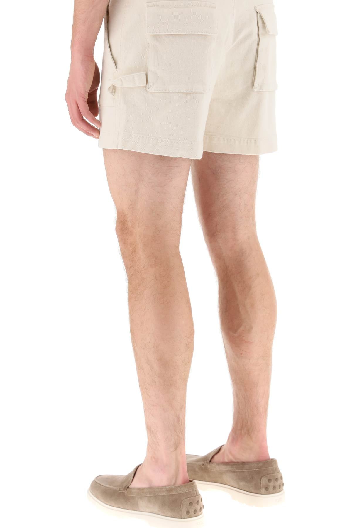 Etro Multi Pocket High Waist Shorts   White