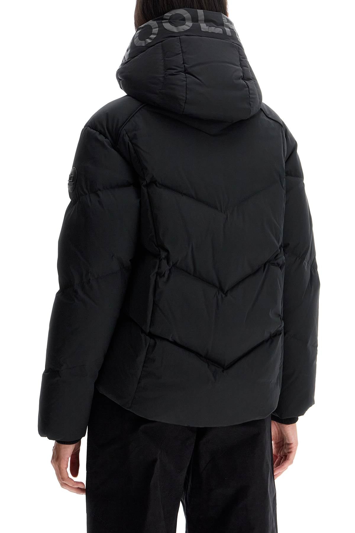 Woolrich Short Alsea Down Jacket   Black