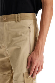 Kenzo Cotton Cargo Pants For Men   Beige