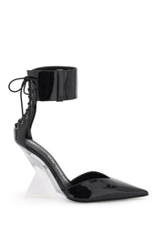 The Attico Patent Leather Morgan Pumps   Black